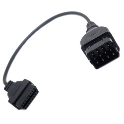 Переходник OBD2 16pin мама на 12pin папа для ГАЗ, адаптер для автосканера диагностики авто
