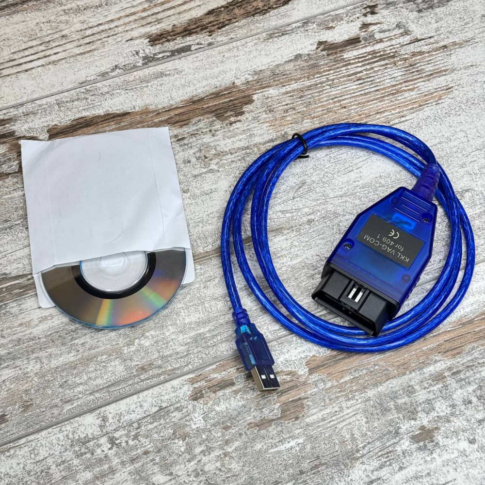 USB-сканер VAG COM 409.1 KKL 2-Lines для диагностики VW Audi Skoda Seat через OBD2