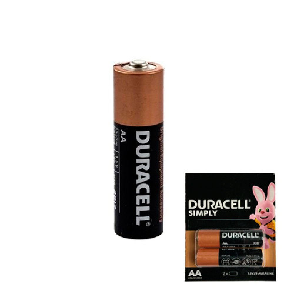 Батарейка AA LR6 Duracell Simply щелочная 1.5В долговечная алкалиновая для пультов, игрушек, техники