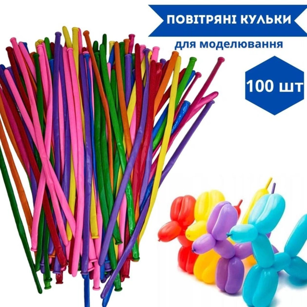 Набор шаров для моделирования ШДМ 100шт, плотние шарики-колбаски 1.7г