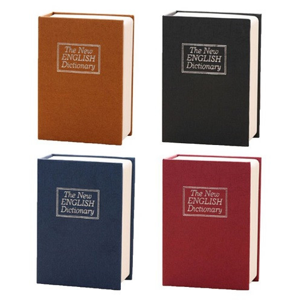 Сейф книга, шкатулка мини сейф для денег, тайник книга M 240x155x55мм