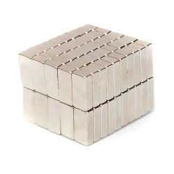 Комплект из 10 мощних прямоугольних неодимових магнитов 15x5x3мм N35 10шт