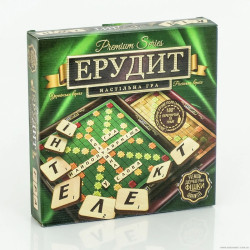 Настольна игра Ерудит 2в1 РУС+УКР, 110 деревянних фишек, Scrabble для всей семьи