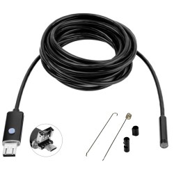 Бороскоп ендоскоп Microusb камера 640x480, диаметр 5.5мм, кабель 10м для Android/Windows