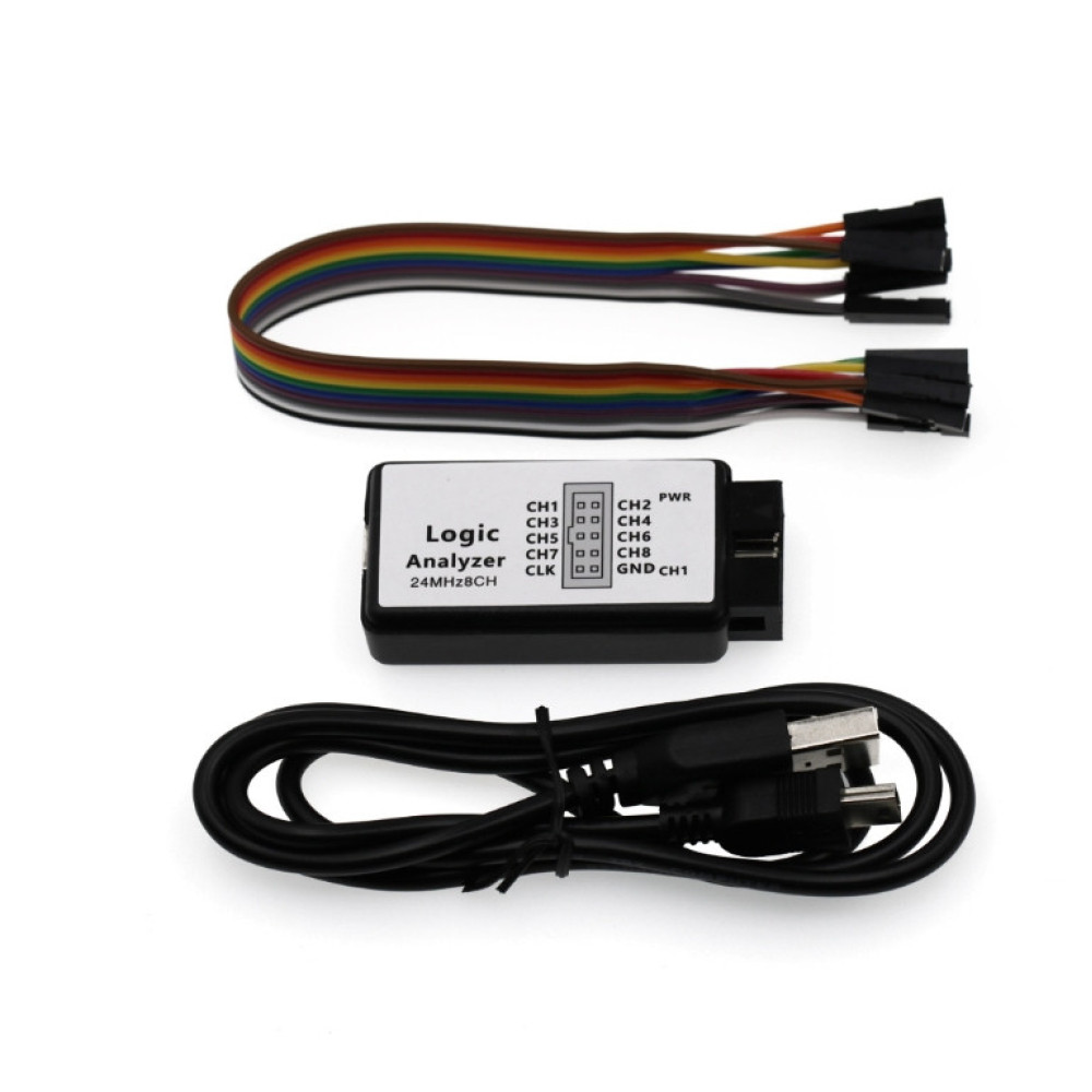 USB логичеський анализатор 24 Мгц, 8-канальний, для MCU, ARM, PIC, тестирования цифрових схем