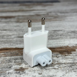 Евровилка перехідник для зарядного устройства Apple ipad, iphone, Macbook Magsafe, адаптер EU plug