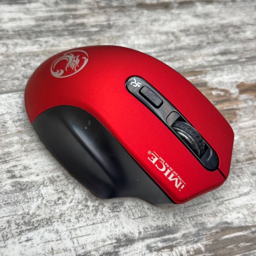Беспроводная игровая мышь iMice G-1800 Silent 2000DPI, тихая эргономичная компьютерная мышка с USB адаптером
