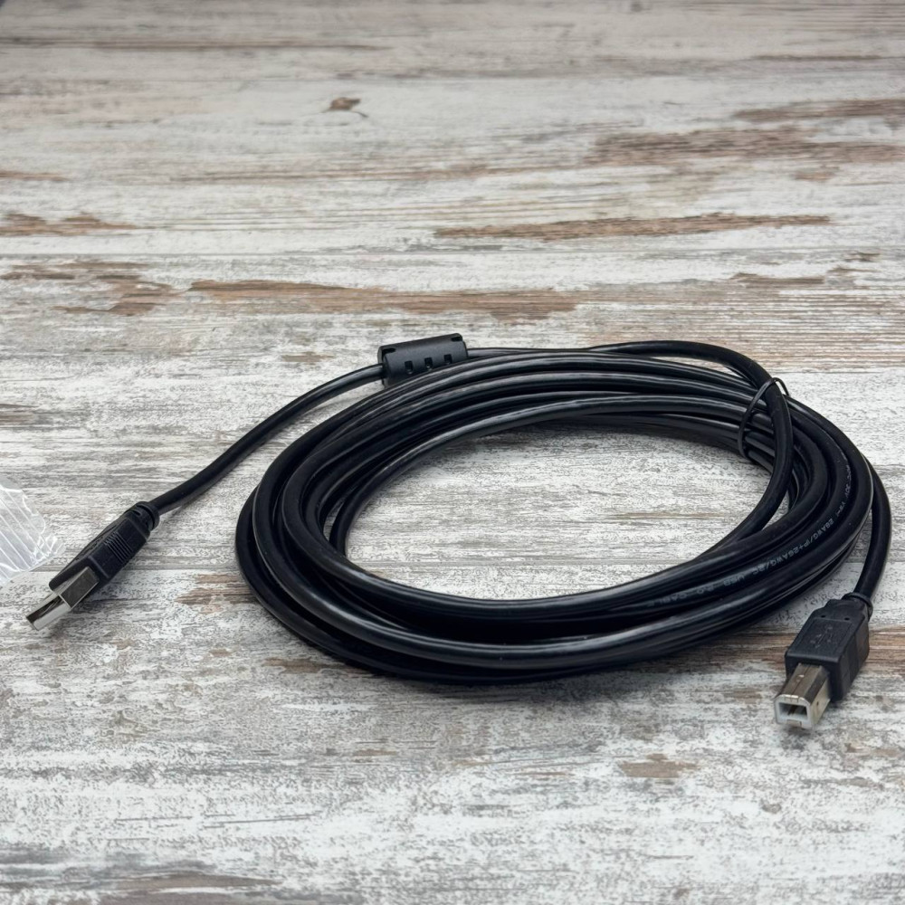 Кабель USB 2.0 AM - BM 5м для принтера, сканера і МФУ с повишенной длиной