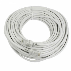 Патч-корд RJ45 17 м, сетевой кабель UTP Cat5e 8P8C, LAN интернет-кабель, белий