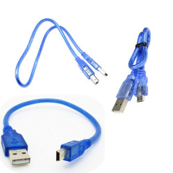 Кабель USB MiniUSB 0.5м экранированный для Arduino смартфона зарядки и передачи данных