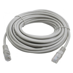Патч-корд RJ45 9 м, сетевой кабель UTP Cat5e 8P8C LAN, интернет кабель для компьютера і роутера, белий