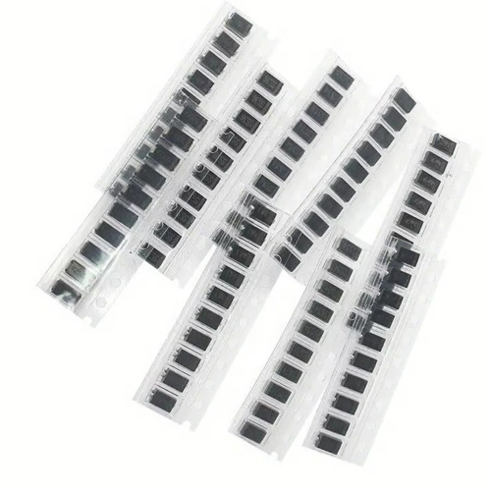 Набор из 90 SMD выпрямительных диодов и диодов Шоттки 1N4001 1N4004 1N4007 SS14 SS16 SS24 SS26 SS34 SS36