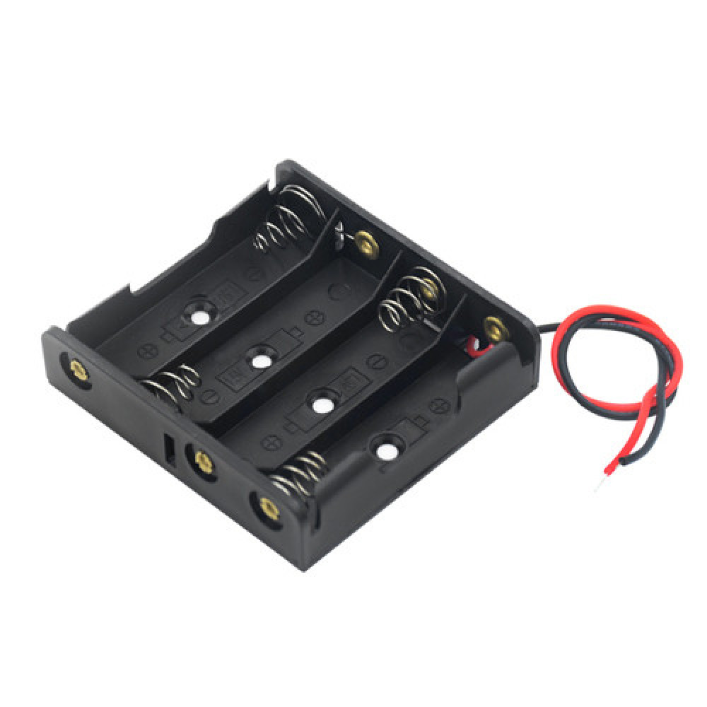 Отсек для батареек AA 4×1.5В (6В), бокс с проводами, держатель для Arduino и электроники