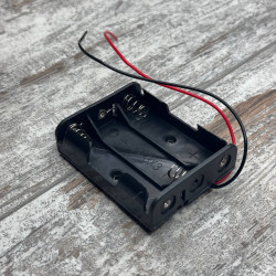 Бокс для батареек 3×AA 4.5В с проводами пластиковий держатель для Arduino, DIY і електронних модулей