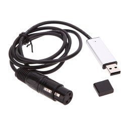 Кабель перехідник USB DMX512 для управления световими приборами с ПК с микропроцессором 1 м