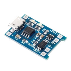 Модуль зарядки литиевих Li-ion батарей с Microusb TP4056 і защитой DW01 надежний і безопасний