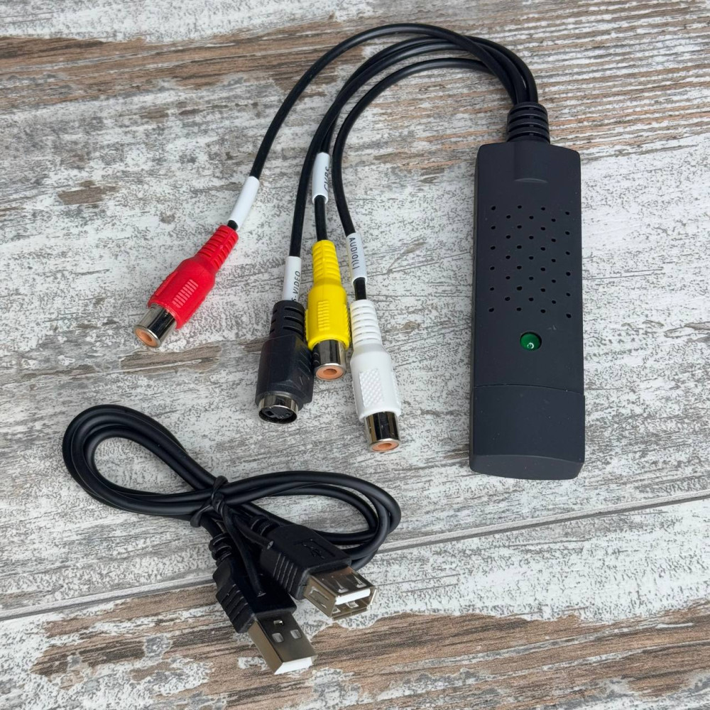 USB карта видеозахвата Easiercap MS2106 для оцифровки аналогового видео і аудио через RCA і S-Video