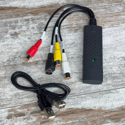 USB карта видеозахвата Easiercap MS2106 для оцифровки аналогового видео і аудио через RCA і S-Video