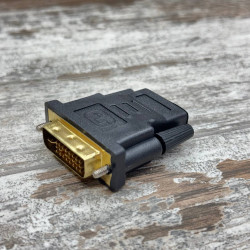 Адаптер DVI-I (24+5)HDMI, папа-мама, позолоченний, для подключения HDMI монитора к DVI-I видеокарте