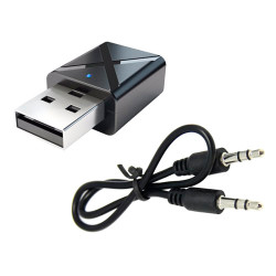 Миниатюрний USB-адаптер Bluetooth 5.0 VIKEFON KN320, передатчик і приемник звука