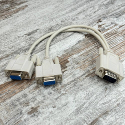 Коммутатор VGA 1 на 2, разветвитель VGA для мониторов, сплиттер 3+4, 15-пиновый