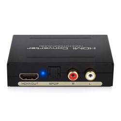 HDMI-конвертер с извлечением аудио, SPDIF, Toslink, RCA цифровой і аналоговий многоканальний звук, Full HD