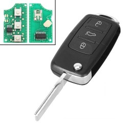 Автоключ с чипом ID48 1J0959753DA 3 кнопки для Volkswagen Seat Skoda дистанционный