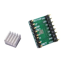 Драйвер шагового двигателя A4988 с радиатором, совместимий с RAMPS і Arduino для 3D-принтеров