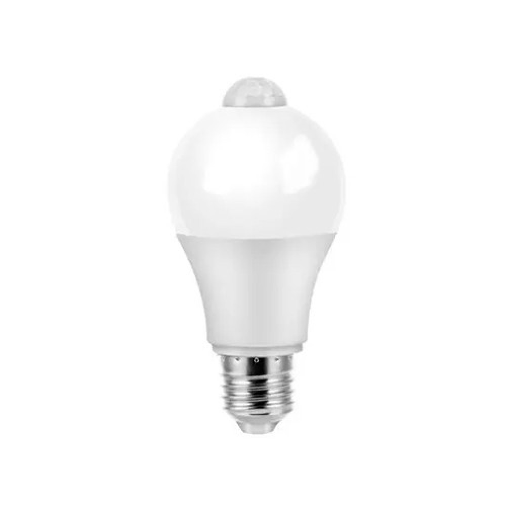 Лампа светодиодна с датчиком освещенности і движения E27 9вт LED-лампа для дома