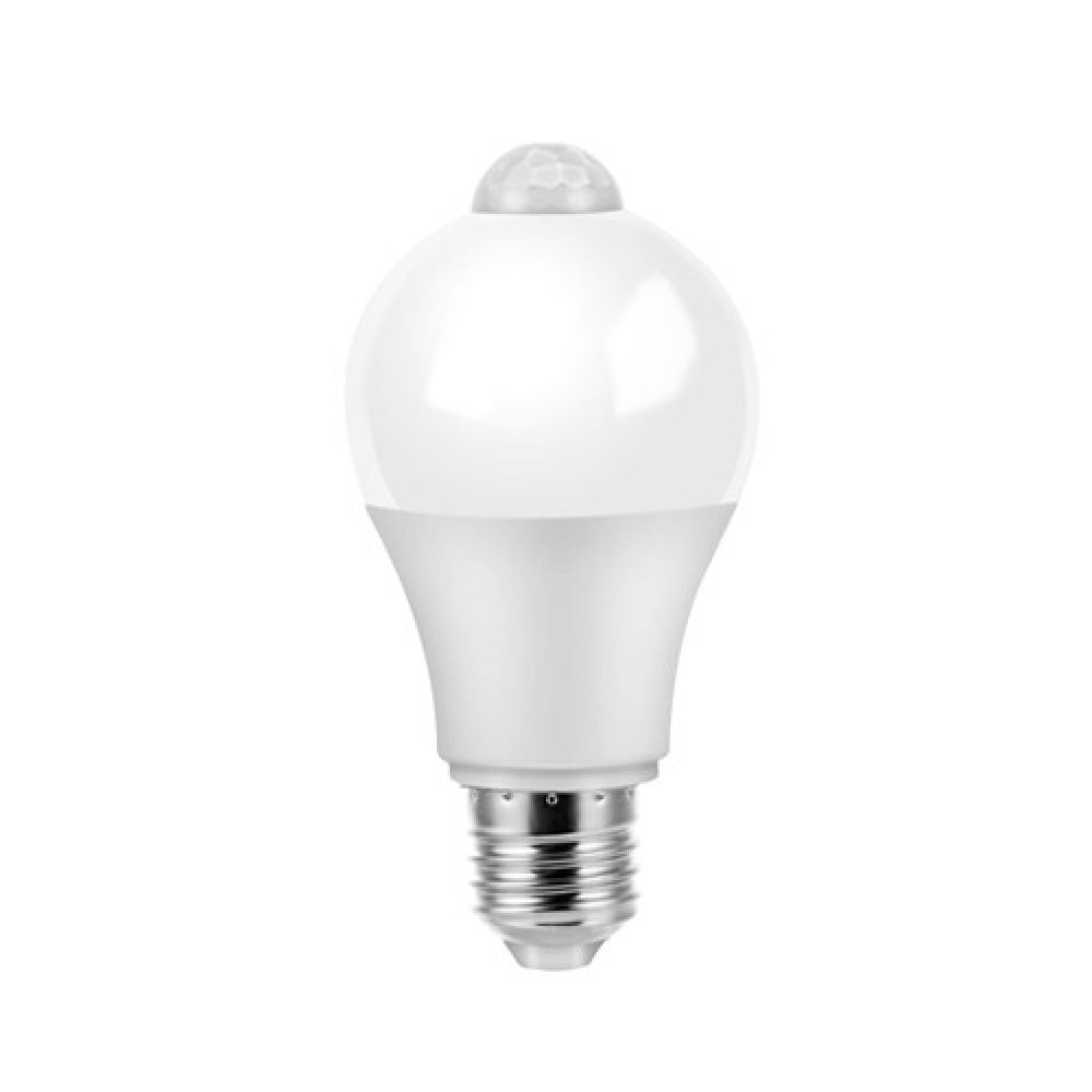 Лампа светодиодна с датчиком освещенности і движения E27 5вт LED-лампа универсальна для дома