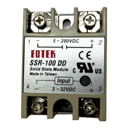 Однофазне твердотельне реле SSR-100DD 100A DC-DC, промишленне силовое реле управления