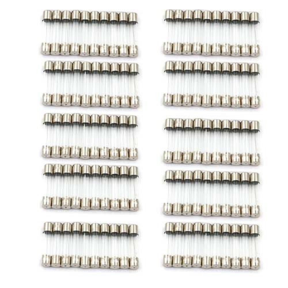 Предохранитель стеклянний цилиндричеський 100шт 5х20мм 250В 1А для защити електронной схеми