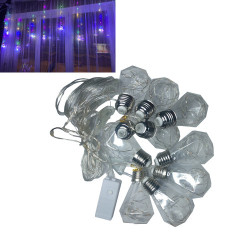Гирлянда светодиодная новогодняя цветная 150 LED ламп, длина 3x1.5м, праздничное украшение