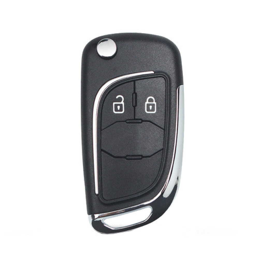 Выкидной ключ Opel Corsa E, корпус под чип, 2 кнопки DKT0269, HU100, новый корпус автоключа