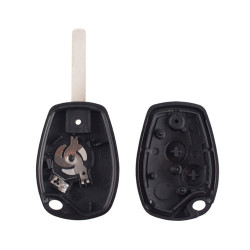 Ключ-заготовка Renault Modus, Clio, корпус под чип, 2 кнопки, автоключ VA2