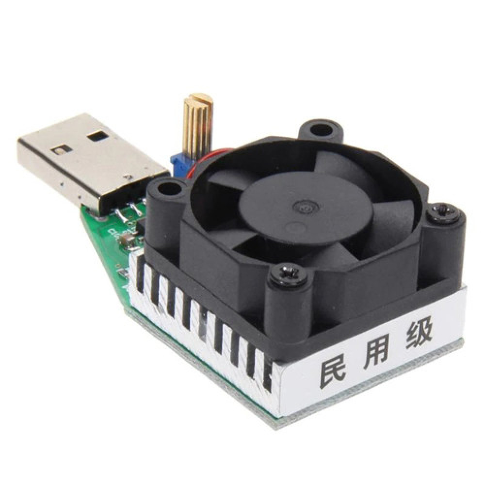USB нагрузка 15 Вт с охлаждением для проверки блоков сетевых, USB или простых зарядных устройств