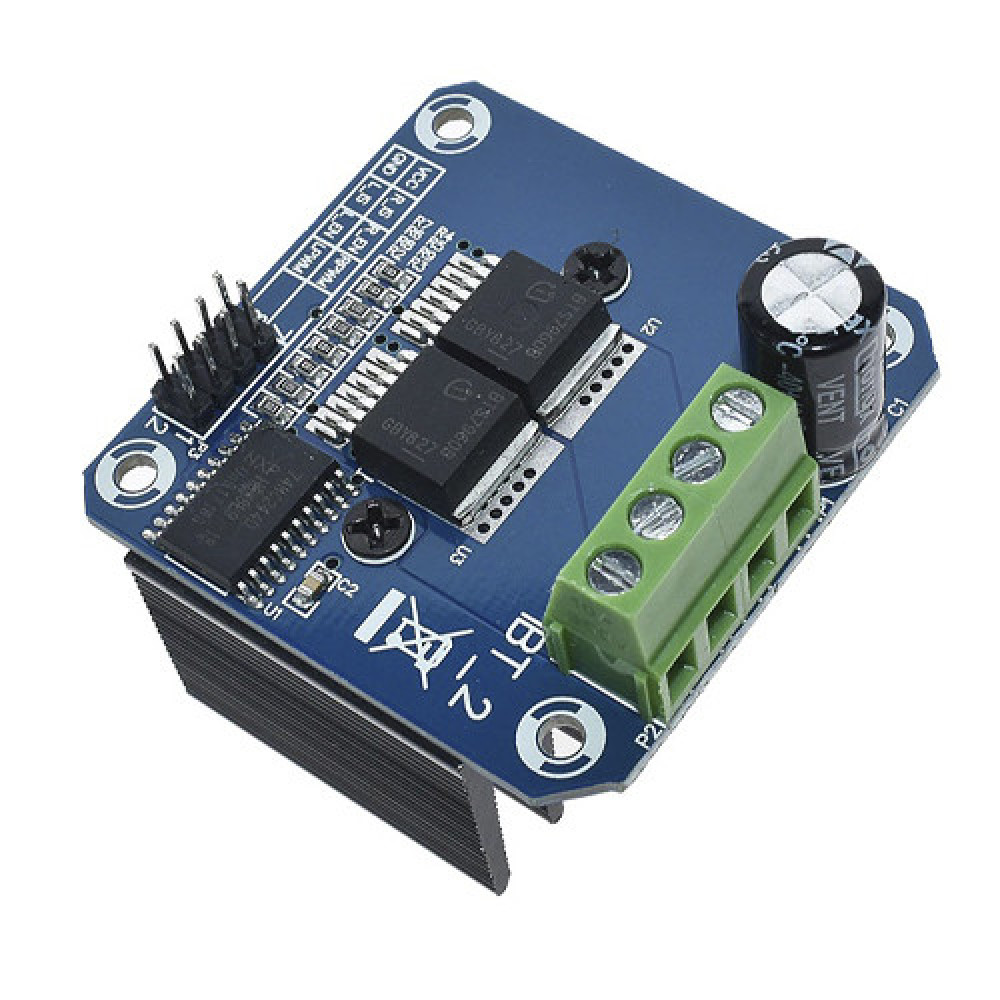 Интегральний драйвер електродвигателей BTS7960 модуль до 43А Arduino для управлення двигателями