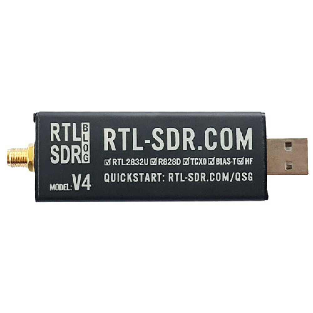 Плата SDR приемник RTL-SDR V4, RTL2832U R828D, 500кгц–1.76ггц, АЦП 8бит