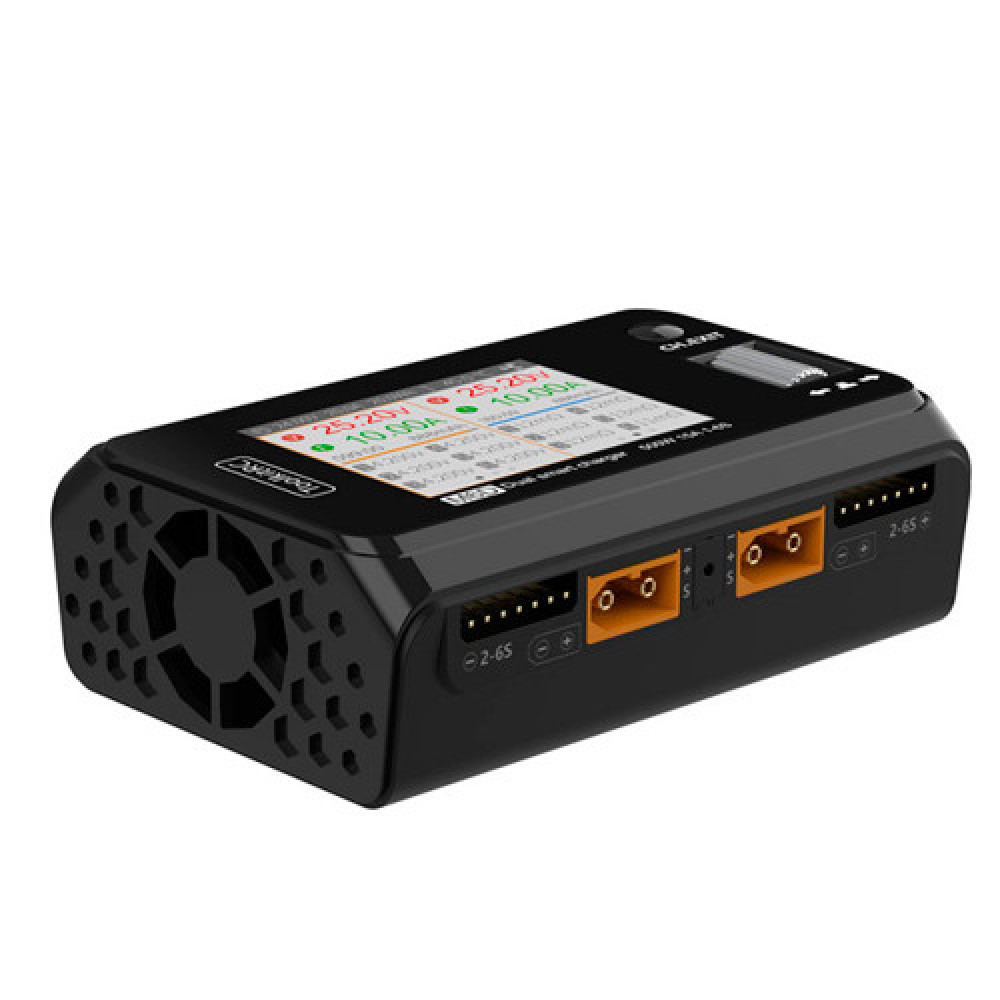 Зарядне устройство Toolkitrc M6D 2 канала 500 Вт 15 А для Lipo, Lihv, Li-ion, Nimh, Pb акумуляторів 1-6S