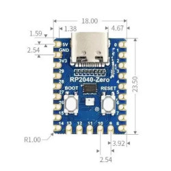 RP2040-Zero GPIO ARM Cortex-M0 плата разработчика контроллер для Arduino MicroPython