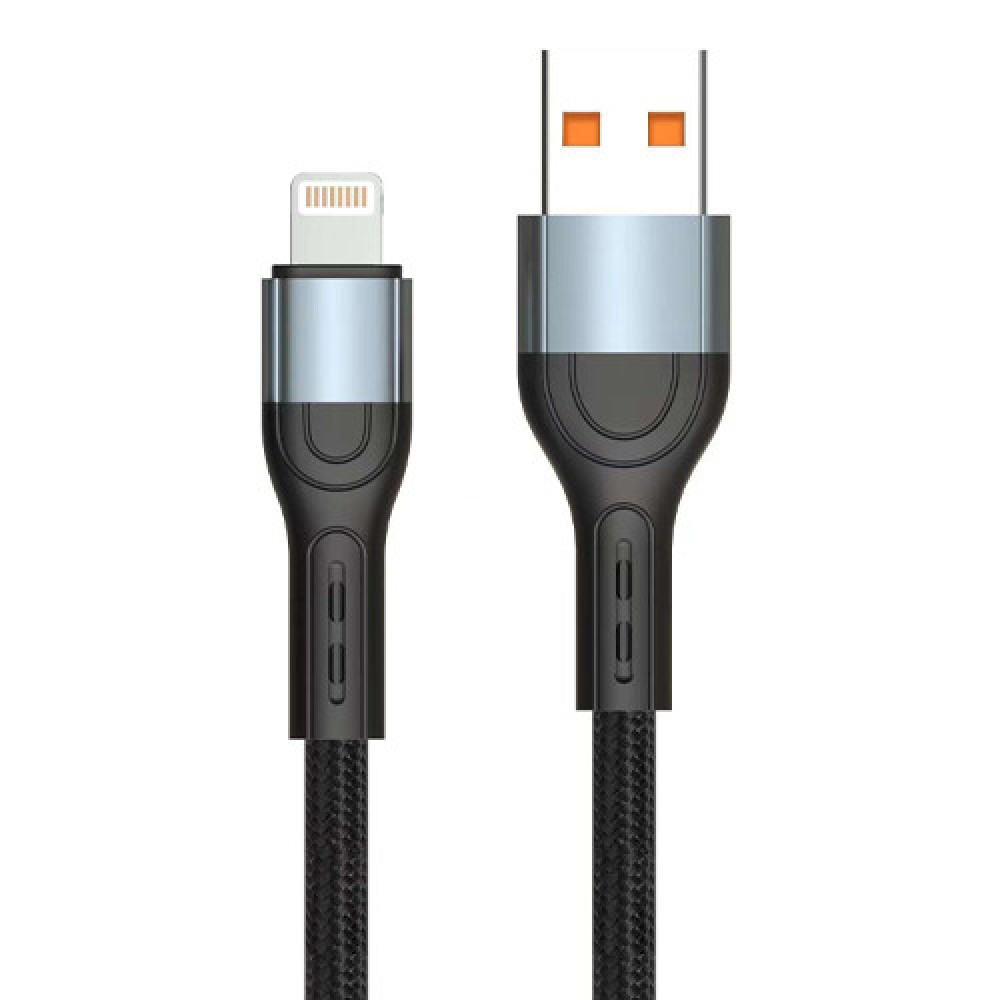 Кабель USB Lightning 1м Pavareal Q06i 120Вт быстрая зарядка Fast Charge в оплетке
