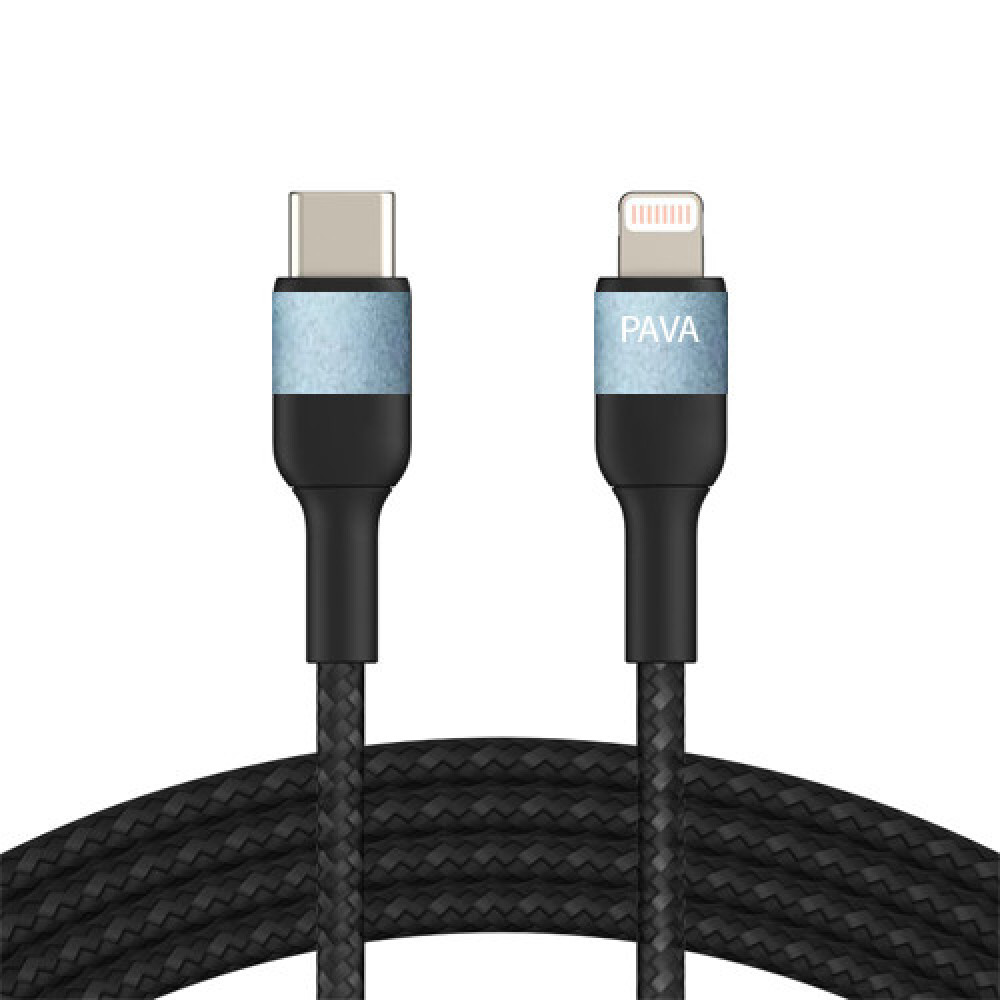 Кабель Type-C Lightning Pavareal Q33PD 1м для iphone, ipad, ipod бистрая зарядка і синхронизация до 30 Вт