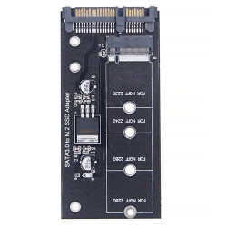 Адаптер переходник SSD M.2 NGFF ключ B для подключения твердотельных накопителей SATA3 до 6Гбит/с