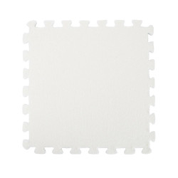 Коврик пазл плюшевый напольный 30x30см мягкий, 10шт, EVA, белый