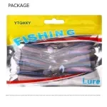 Съедобные виброхвосты Amlucas Easy Shiner 7.5 см 2 г, 10 шт, силиконовые приманки для рыбалки